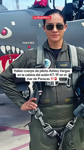 A post by @larepublica.pe on TikTok caption: Hallan cuerpo de piloto Ashley Vargas tras intensa búsqueda de Marina de Guerra en el mar de Paracas #larepublica #ashleyvargas #piloto #paracas #avion #FAP #fuerzaaereadelperu #noticias #peru #urgente  