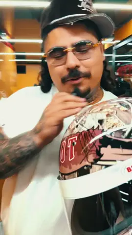 A post by @thatmexicanot on TikTok caption: We have a custom That Mexican OT and Bubba Wallace racing helmet for one of y’all. Hit the link in my bio to enter. “Recess” the album is on the way stay tuned 🔥 #thatmexicanot #bubbawallace #nascar #giveaway 