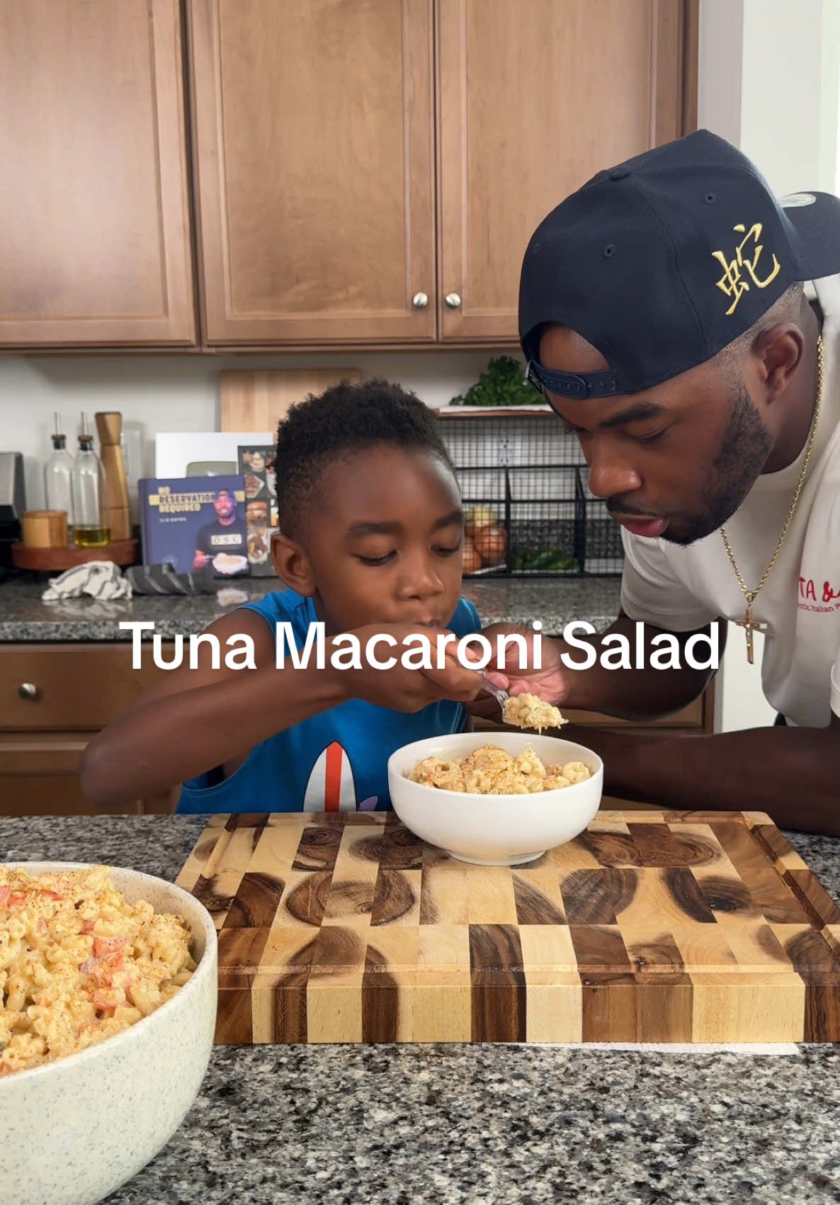 A post by @onestopchop on TikTok caption: Tuna Macaroni Salad is a top 3 bbq side dish!!! If you’ve never had it, this is your sign! #bbq #sides #macaronisalad #onestopchop 