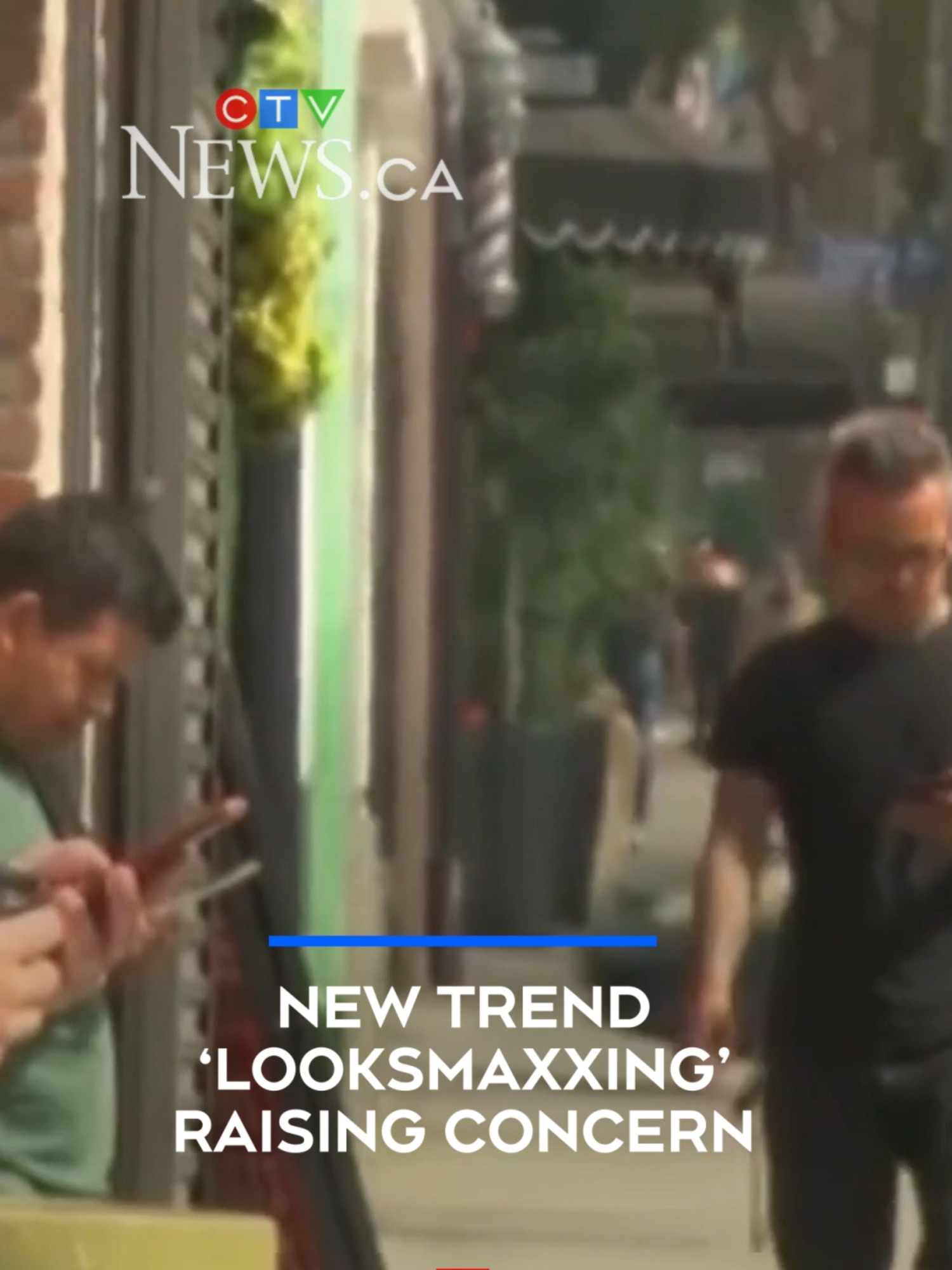 A post by @ctvnews on TikTok caption: A new online trend among young men known as 'looksmaxxing' is raising concerns about body image and mental health. #Looksmaxxing #Onlinetrend #Mentalhealth