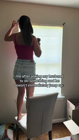 A post by @maicyrenee on TikTok caption: this tv going up next😮‍💨 #foryou #marriage #humor 