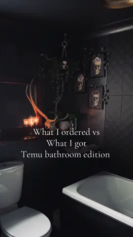 A post by @ccrystalx66 on TikTok caption: I’ve managed to find some good wee bits for my home on Temu! https://temu.to/k/el1lkoi1xe2 #ad #temu #gothic #gothicbathroom #Home #homedecor 