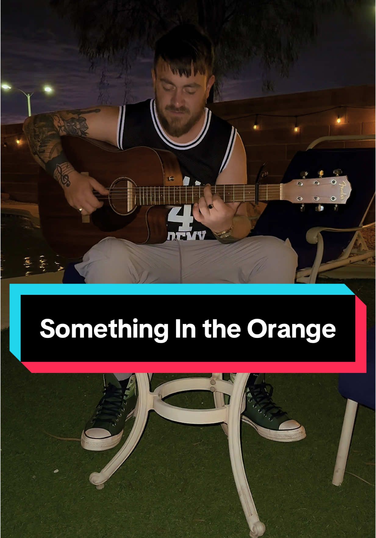 A post by @gearoid_mc_carthy on TikTok caption: Something In The Orange..I don’t ever recall singing in a thunder and lighting Storm but there’s something magic about it!! I recorded a good few songs during the storm and I’ll upload them all over the Next Few days!! 