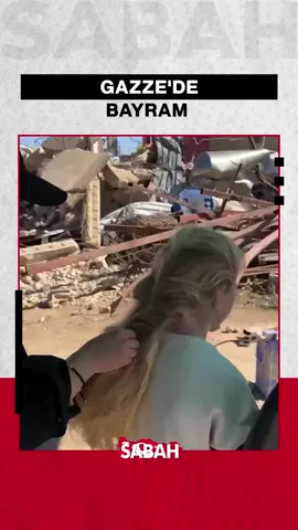 A post by @sabah on TikTok caption: Soykırım ve açlığın gölgesindeki Gazze'de bugün bayram yok…