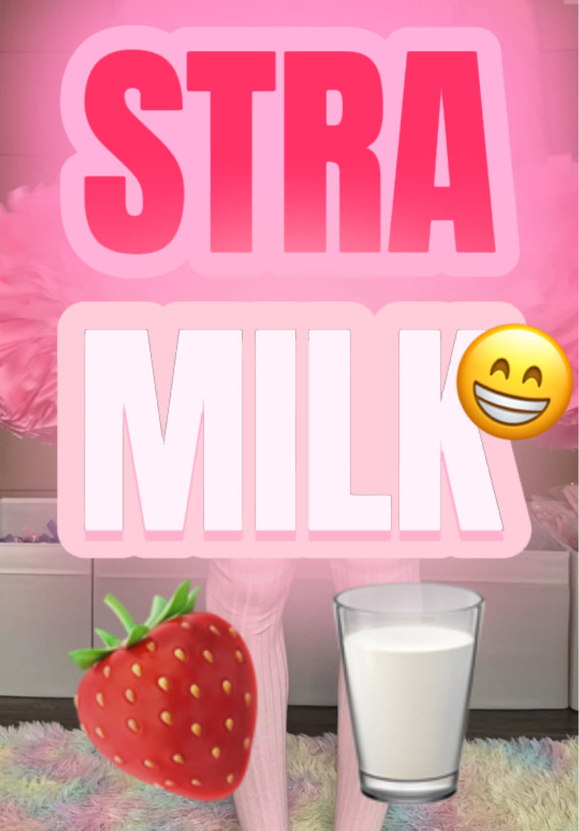 A post by @kittyfish.shop on TikTok caption: STRAMILK STRAMILK STRAMILK 🍓🥛🍓🥛🍓🥛
