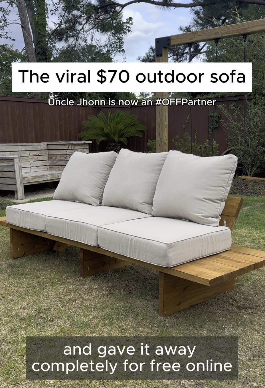 A post by @unclejhonn on TikTok caption: #OFFPARTNER It’s official—Uncle Jhonn is an OFF! Partner. So anytime I’m working outdoors, I no longer have to worry about being bug food. 8 hours of protection from mosquitoes, day and night Whether I’m building fences, fixing up backyards, or just kicking it outside with the fam—OFF! Deep Woods Insect Repellent has got my back. No bites, no distractions, just work getting done. #UncleJhonn #MosquitoProtection