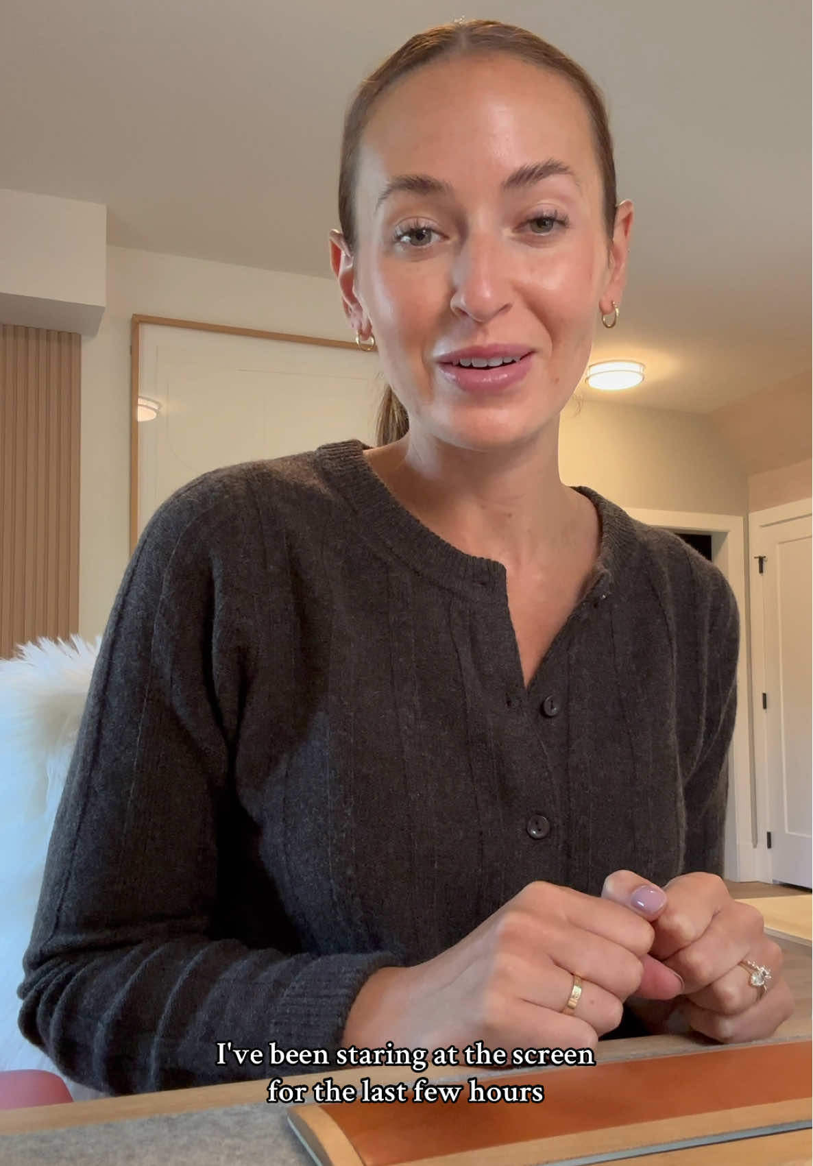 A post by @loewhaley on TikTok caption: Not me trying to gaslight myself into thinking it’s good 🤣 