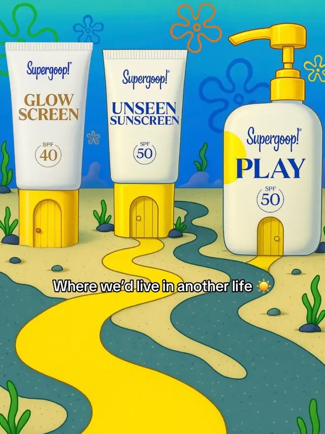 A post by @supergoop on TikTok caption: SPF= home 💛 Which house are you living in??  #supergoop #wearsupergoop #spf #fyp 