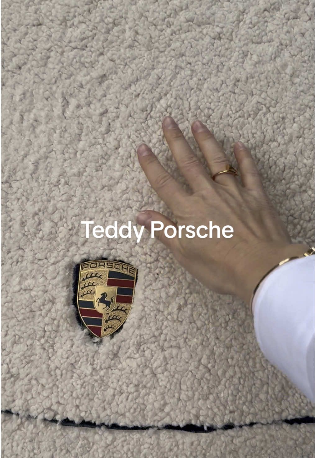 A post by @porsche on TikTok caption: It's like driving in a cloud. ☁️📼 @FreyaPoppe 