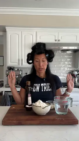 A post by @thekoreanvegan on TikTok caption: Hey everyone! The precise ingredients for this No-Knead Rice Bread are super simple: 21/4 teaspoons active dry yeast 1 tablespoon brown rice syrup (can substitute sugar) 1/2 cup (70 g) cooked rice 3 cups (370 g) all-purpose flour, plus more for dusting 1 tablespoon toasted sesame oil 1 teaspoon sea salt As you can see in the video, just mix it altogether to form a dough. Let it proof until it doubles in size. When it’s almost done proofing, preheat the oven to 450°F and stick your oven-safe vessel in. In the meantime, do the thing I show you with the parchment paper and flour. Place the dough, with the parchment paper, into your piping hot vessel and bake it, covered, for about 40-50 minutes for spongey, perfect bread! If you liked this recipe, check out my forthcoming book, The Korean Vegan HOMEMADE, which will have the full recipe for this bread, along with 100+ other fun recipes like this one! You can find it above! #bread #easyrecipe