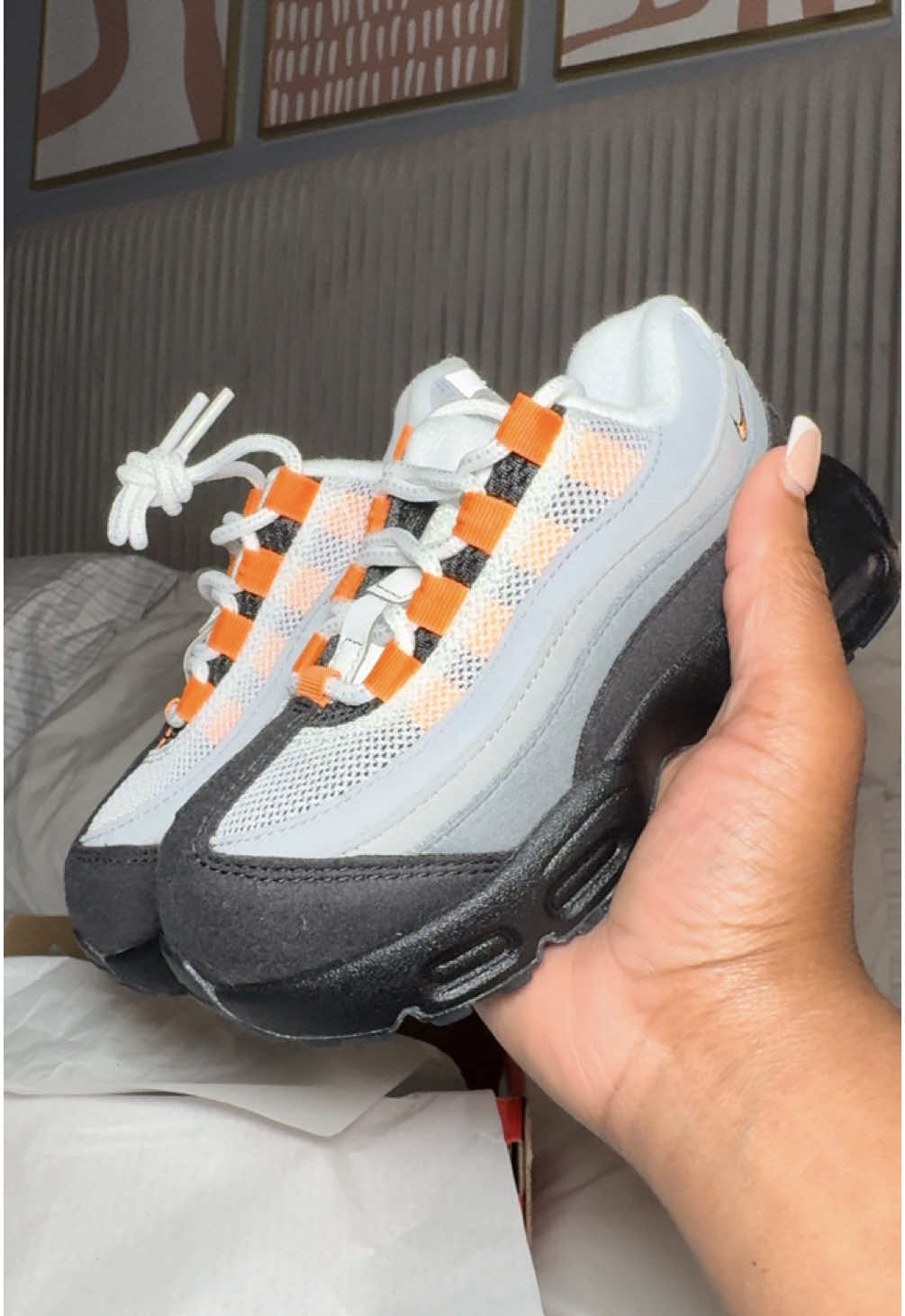 A post by @ on TikTok caption: Perfect summer sneaker for your toddler! 🧡 *linked on my LTK * #todlertiktok #fyp #CapCut 
