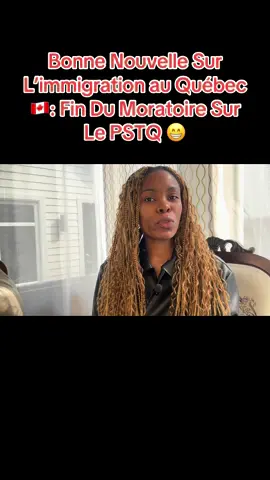 A post by @alliancem_education on TikTok caption: Bonne Nouvelle Sur L’immigration au Québec🇨🇦: Fin Du Moratoire Sur Le PSTQ 😁#pourtoi #fyp #viralvideos 