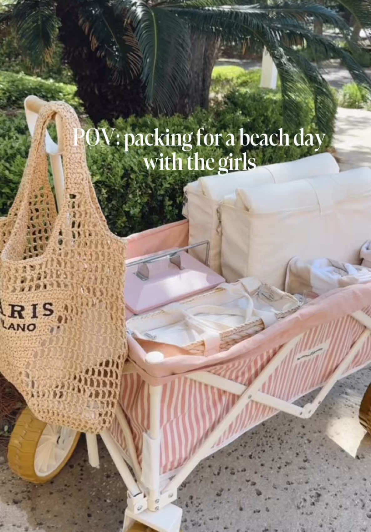 A post by @julianna_claire on TikTok caption: The way everything fits 🎀.. #beachvibes #beachday #beachlife #summer #summer2025 #beach #beachgirl #summervibes #summertime  #whatsinmybag #packwithme #organized #organize #beach #tote #picnicdate 