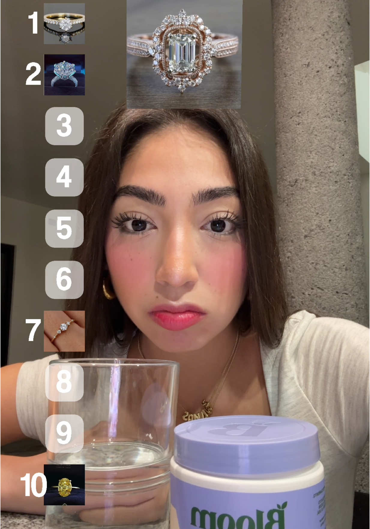 A post by @rosy.salinass on TikTok caption: jiji yo con uno básico soy feliz 🙂‍↕️💅 #fyp #bloompartner @Bloom Nutrition 