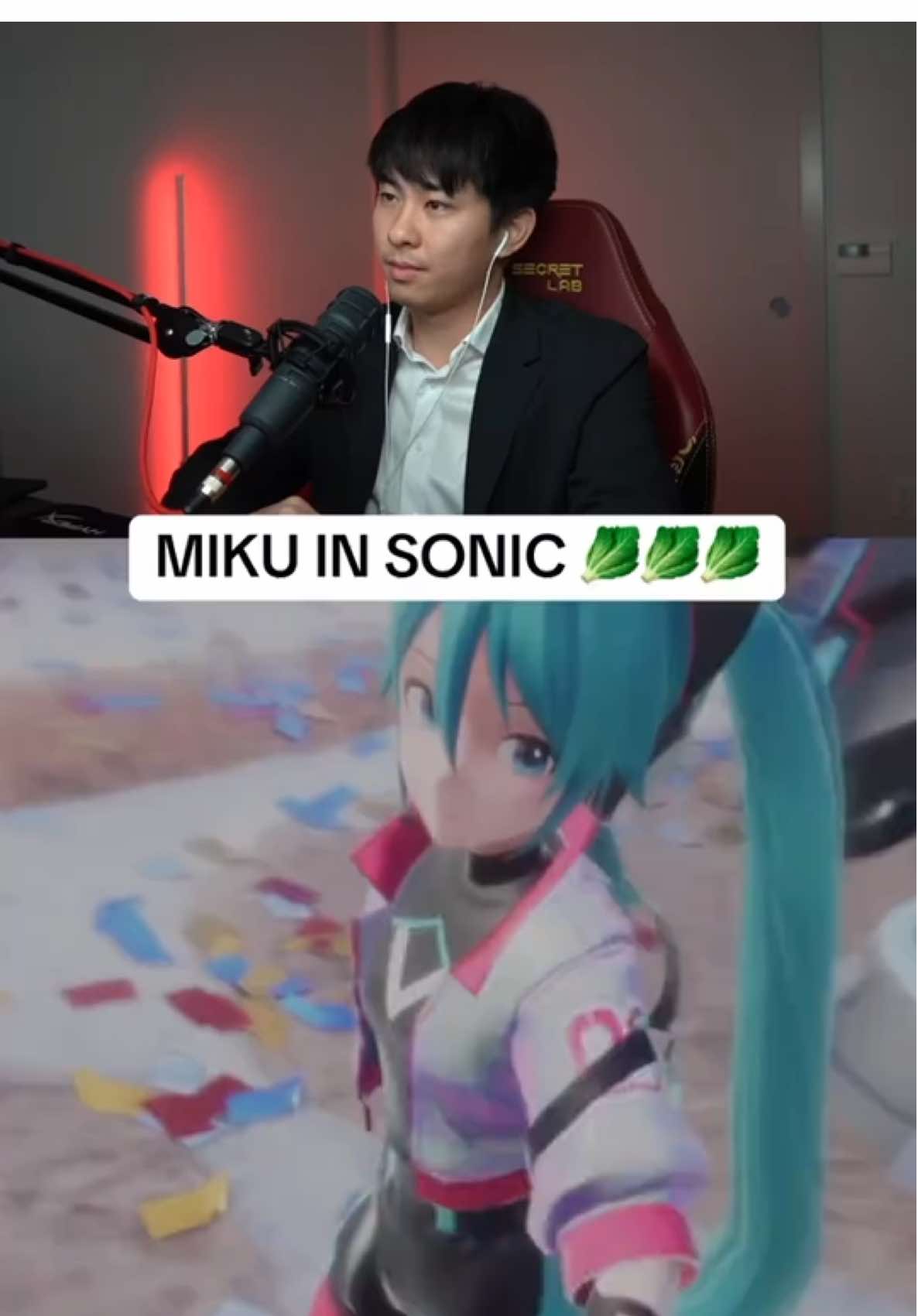 A post by @sushibae on TikTok caption: this might be the game of the year #sonicracingcrossworld #sonic #miku #persona5 #joker