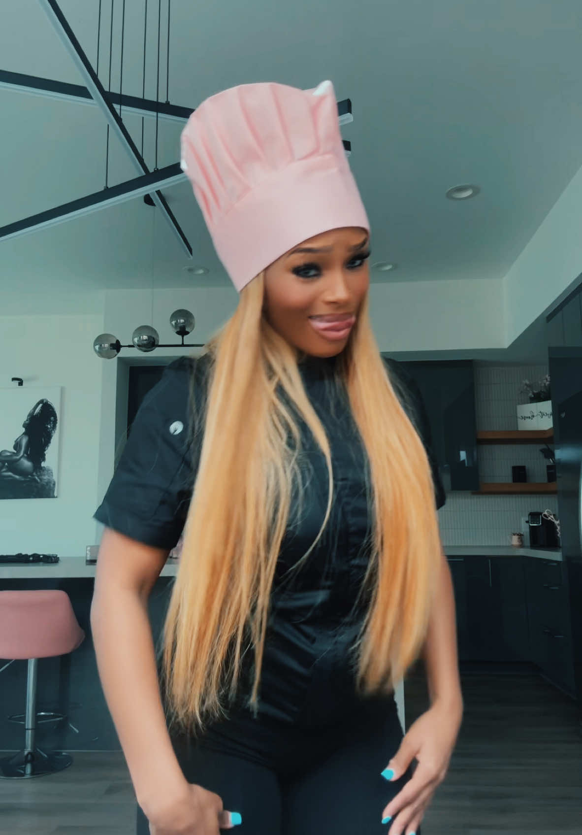 A post by @finibradley on TikTok caption: Who yall think my special guest is???? #youtube #cooking 