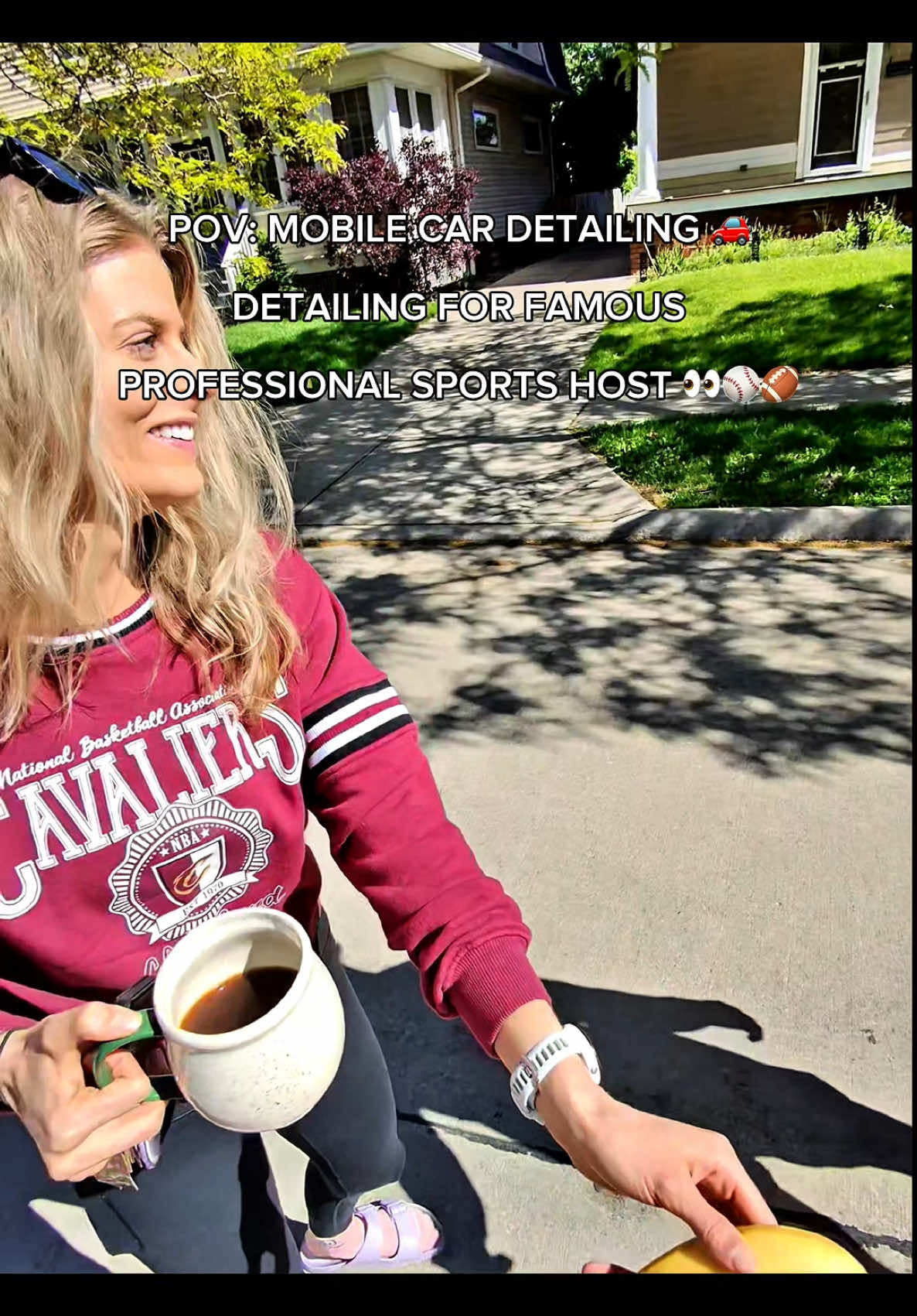 A post by @atfcardetailing1 on TikTok caption: My POV as a mobile car detailer! 🚗Getting my clients car back to brand new for her interview with a professional nascar driver! 👀✨ #cardetailing, #detailing, #satisfying, #cleaning, #asmr 