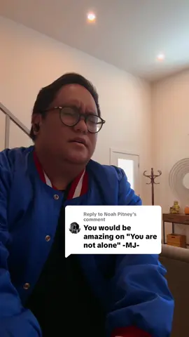 A post by @theraymondsalgado on TikTok caption: Replying to @Noah Pitney One of my favourite Michael Jackson songs of all time 😭❤️ #singingvideo #cover #youarenotalone #michaeljackson #singing #singer 