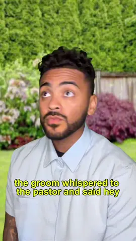 A post by @marrkadams on TikTok caption: Bride was one step ahead of him…😂💀 #comedy