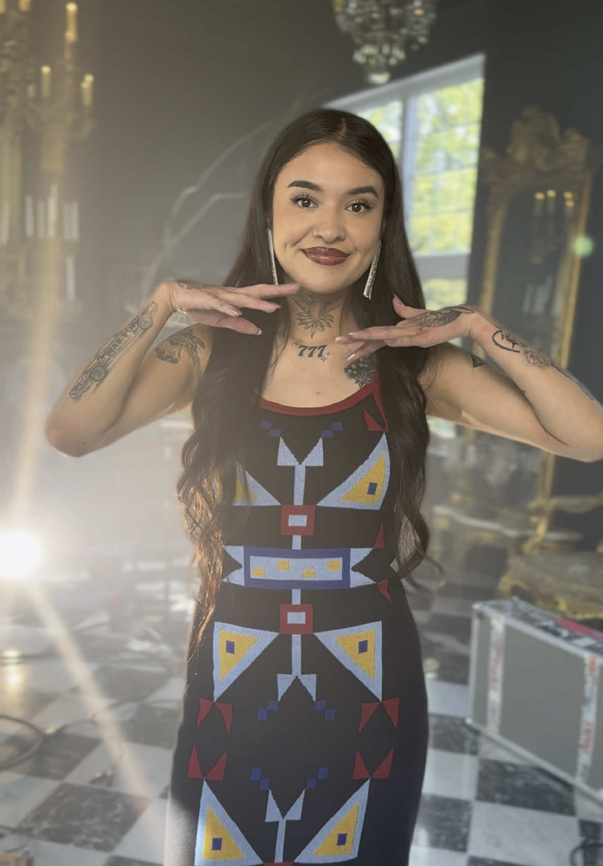 A post by @tiamiscihk on TikTok caption: ur fav Cree girl #indigenous #native #fyp #nativetiktok 