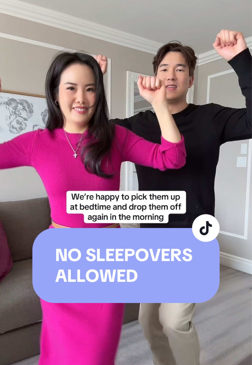 A post by @ongsquad on TikTok caption: Replying to @C🅾️nnorⓂ️c We’re happy to host sleepovers at our house #MomOf5 #MillennialParents #StrictParents #Sleepovers #FamilyRules 