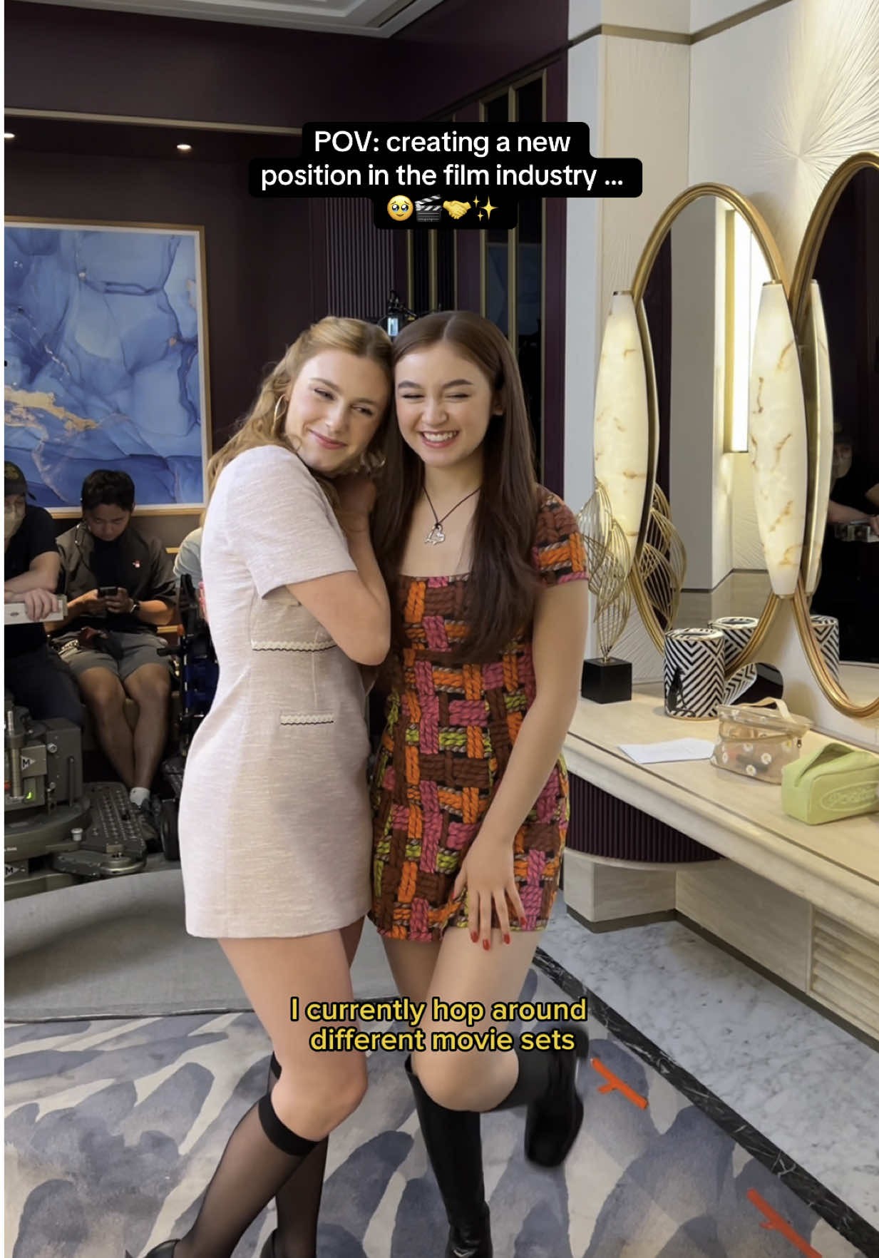 A post by @reaganxo on TikTok caption: finally explaining the journey🥲🤝🎬  #filmmaking #filmindustry #femaledirector #womeninfilm #indiefilmmaking #indiefilm #behindthescenes #onset #moviemaking #studiolot #sandqfilm #sqfilms 