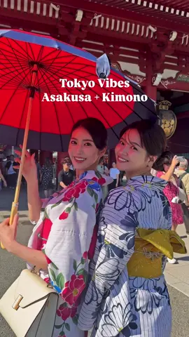 A post by @i.am_natsuki_ on TikTok caption: 浴衣レンタルして浅草散歩🤍 #yukata #Asakusa 