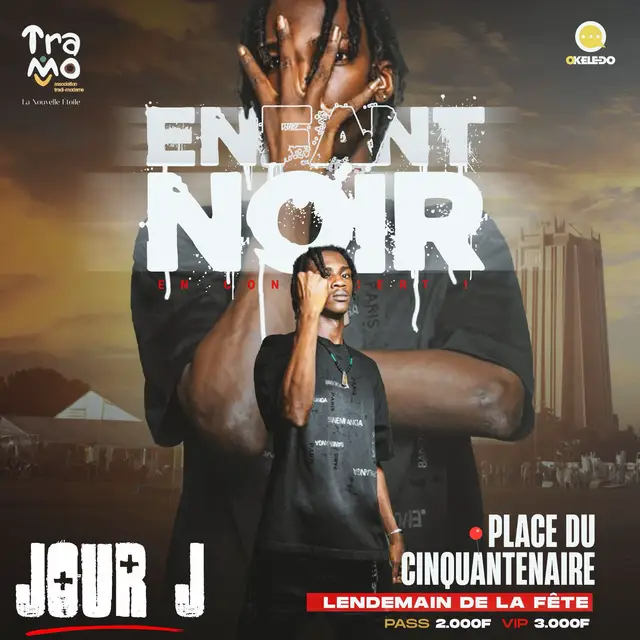 A post by @ouverturemedia on TikTok caption: OM TV : JOUR-J C’EST CE SOIR LE CONCERT DE ENFANT NOIR À LA PLACE DE CINQUANTENAIRE  #TRAMO #OMTV