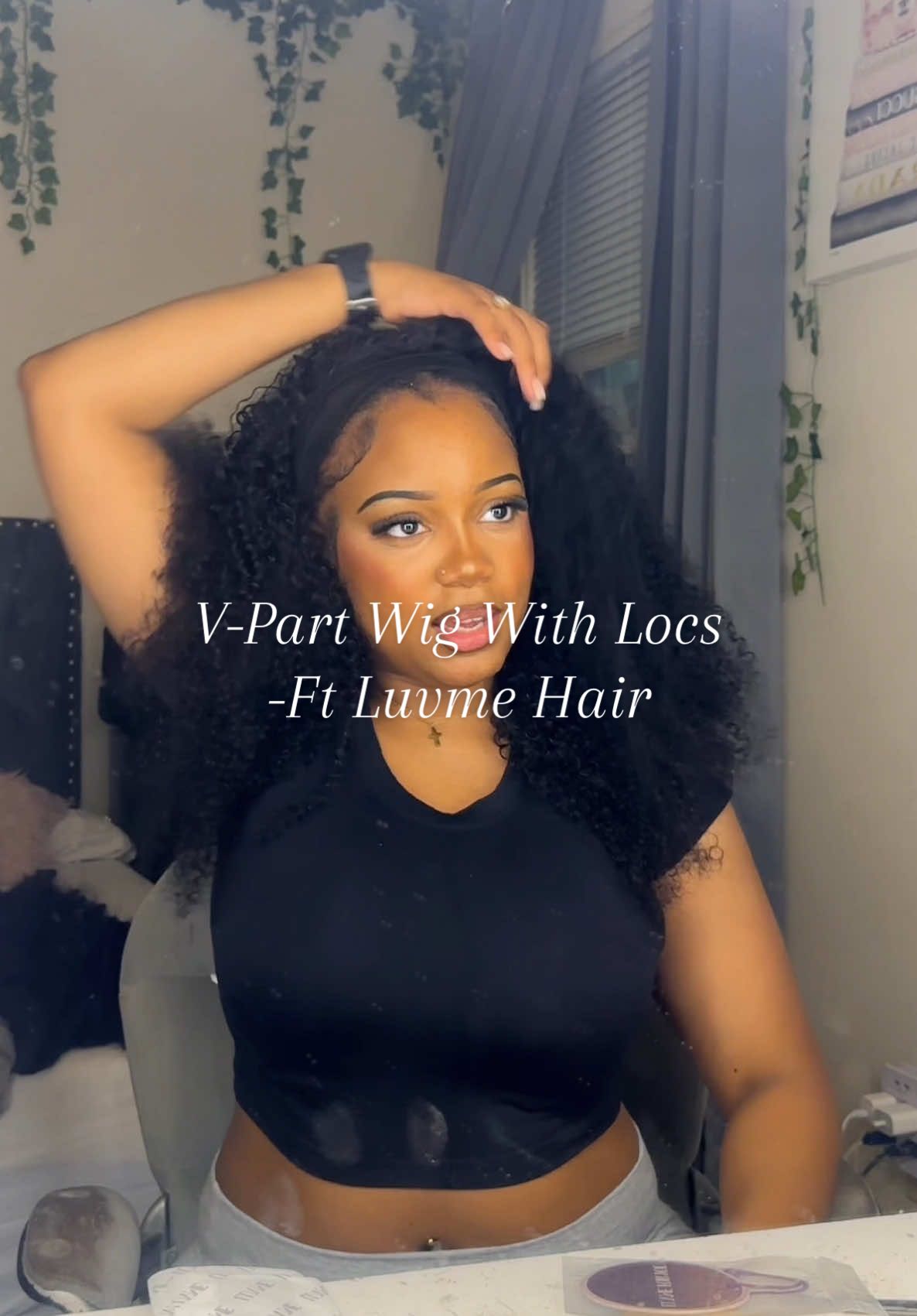 A post by @itsqueentula on TikTok caption: No Retwist? I gottchu👏🏾 Use Code “QTLA” 28% OFF #luvmehair #locsjourney #wigoverlocs @Luvmehair 