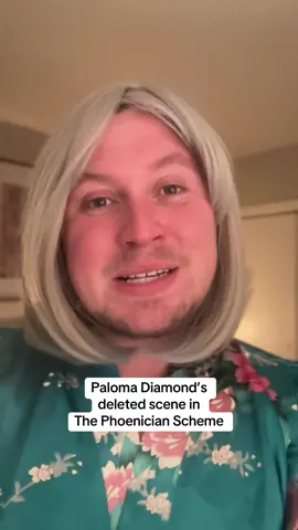 A post by @juliansewell on TikTok caption: A living legend gets her scene cut from #ThePhoenicianScheme. In theatres everywhere June 6! #FocusFeaturesPartner #palomadiamond #hollywood #fyp