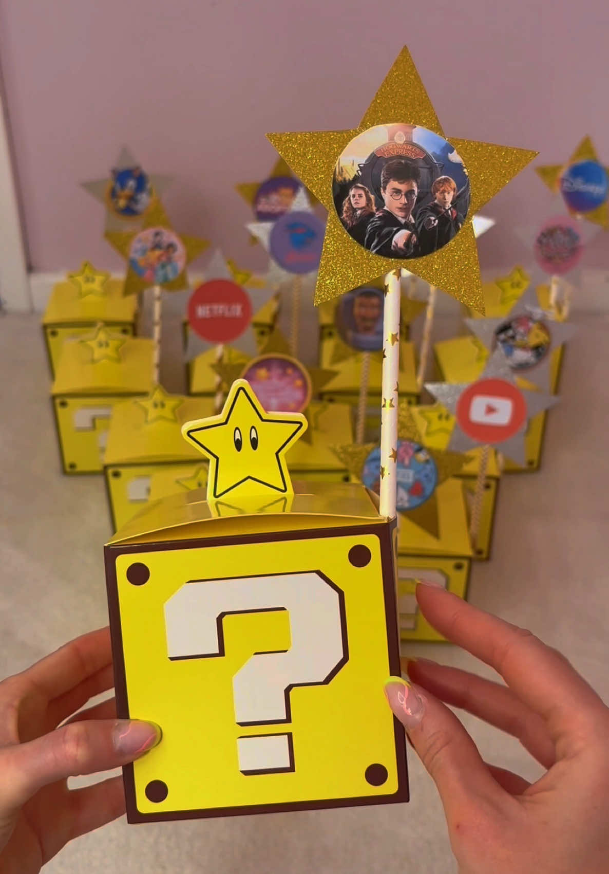 A post by @rhia.official on TikTok caption: Replying to @Lochnesas Golden STAR Mystery Boxes - BOX 2!!🫢✨🪄⁉️Which next?!😱 #asmr #foryou 
