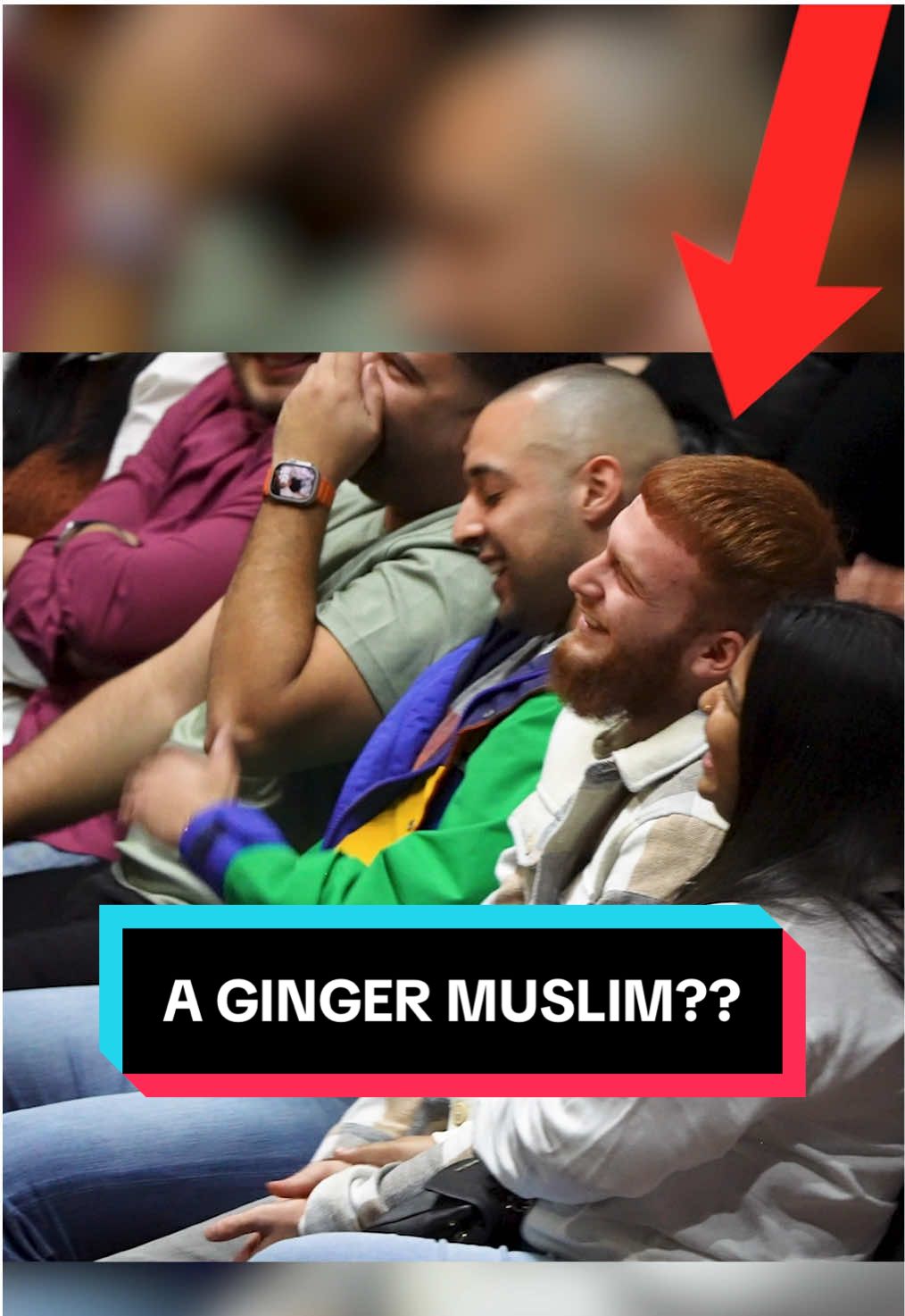 A post by @theandrewschulz on TikTok caption: Muslims come in GINGER too! 🔥🔥🔥 A real-life Lepre-Khan spotted in the wild. Eid al-Adha Mubarak! 🌙🐐 Hope your prayers were accepted and your meat line moved faster than last year’s. #EidAlAdha #andrewschulz #StandUpComedy #Comedy 