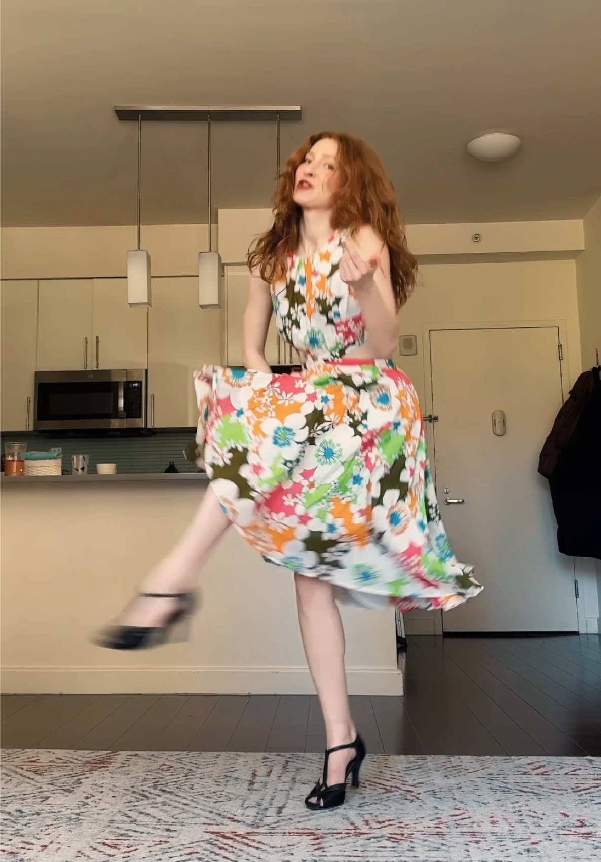A post by @melissabecraft on TikTok caption: Sorry to my downstairs neighbors!! #dance #jive #eltonjohn 