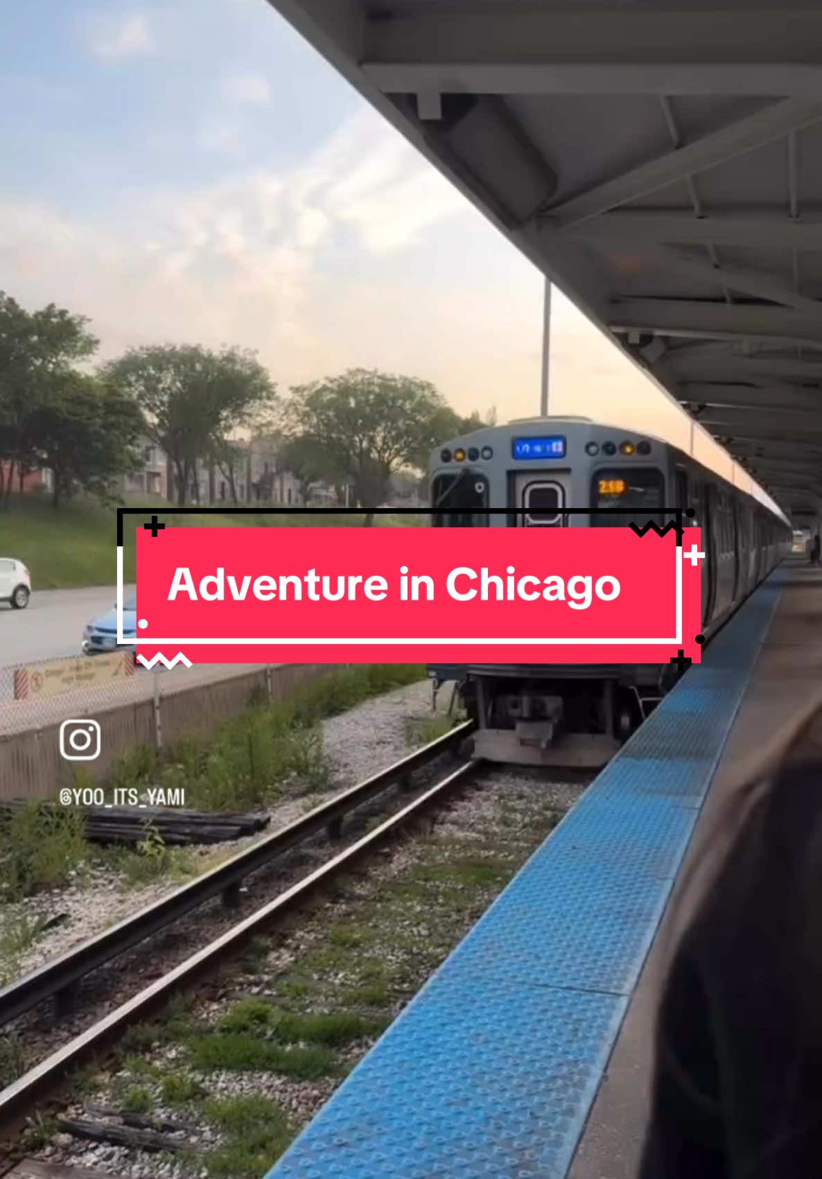 A post by @yami0214 on TikTok caption: This is your sign to have an Adventure in Chicago ❤️‍🔥 #Chicago #Adventure #chicanostomp #larosanoir 