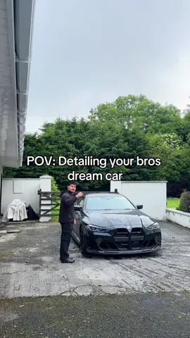 A post by @nsn.autodetailing on TikTok caption: When your bro finally bought his dream car.. #cardetailer #cardetailing #mobiledetailing #bmwm4competition #m4g82 #foryouu #fyp 