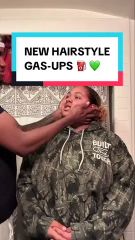 A post by @dustinpoynter on TikTok caption: I GOT A HAIRCUT FOR THIS 💚 🎥 @Kalyl & Taeler 🤎  #boyfriend #coupletok #wholesome 