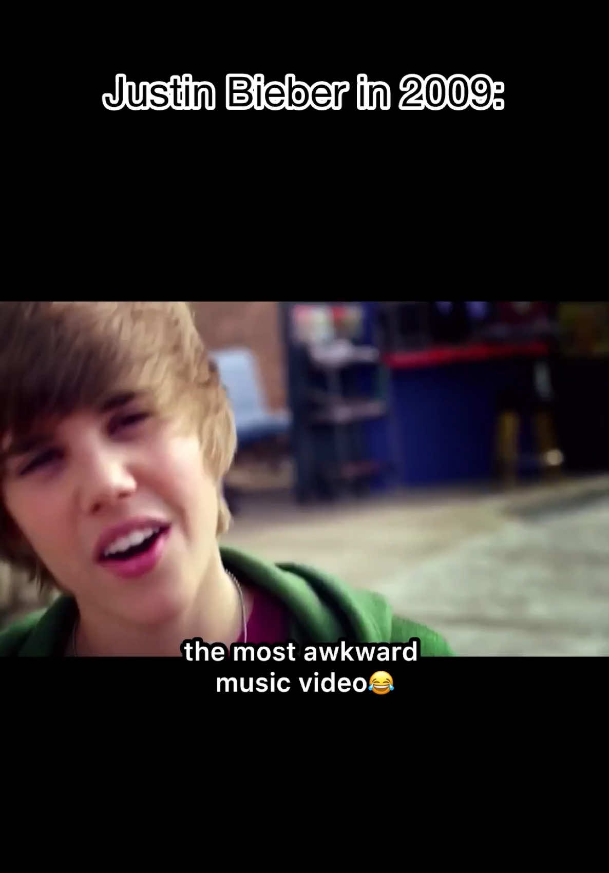 A post by @theonlycb3 on TikTok caption: SOMEONE needs to be held responsible for that last scene 😂😂😂😂 who remembers young JB?? #justinbieber @Justin Bieber 
