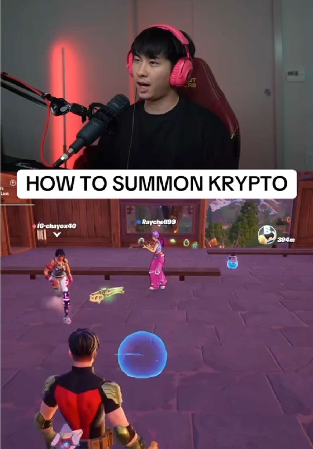A post by @sushibae on TikTok caption: Krypto treats summon a dog #fortnite #superman #krypto #GamingonTikTok