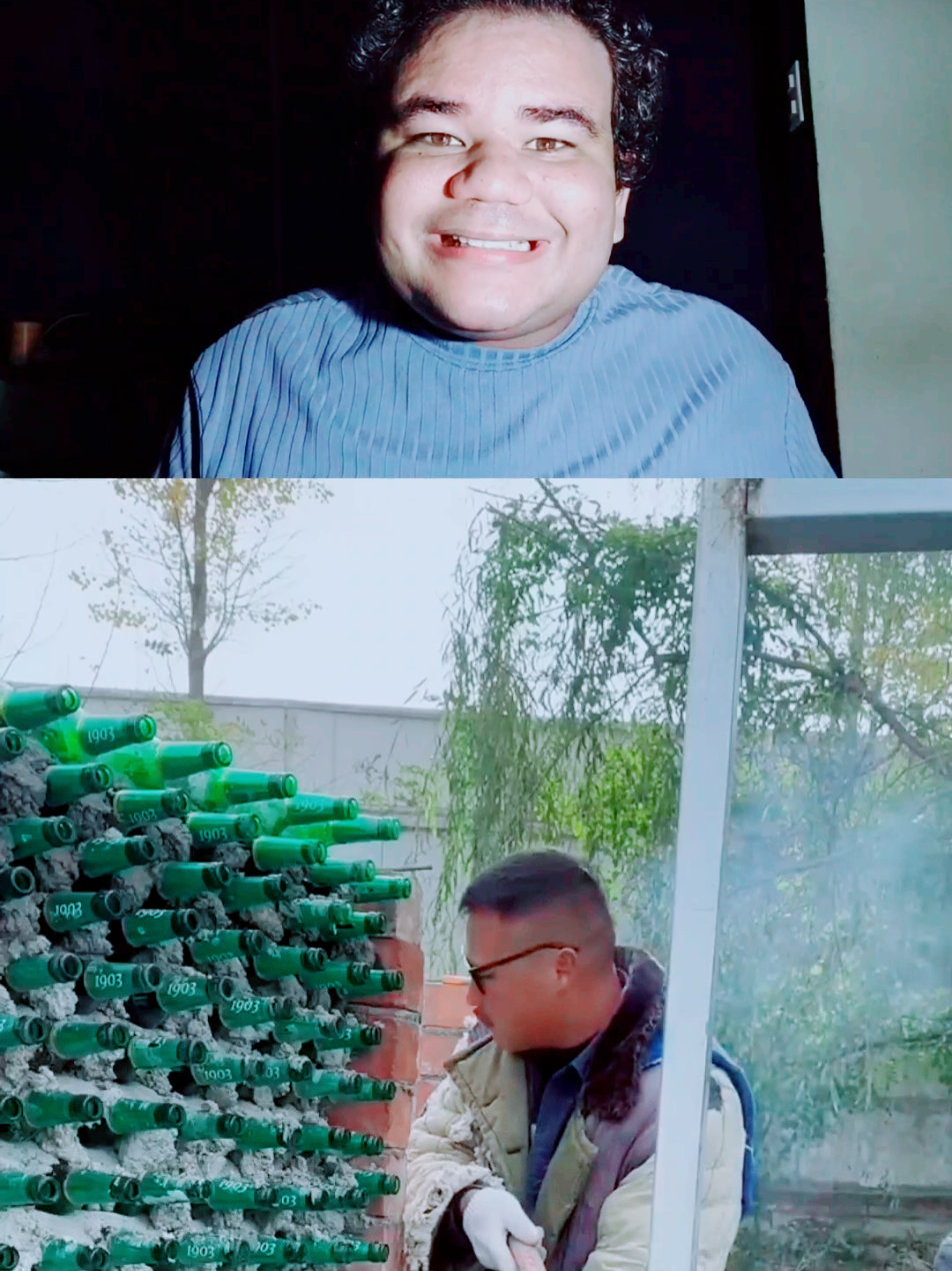 A post by @angelfv19 on TikTok caption: INCREIBLE CASA DE BOTELLA 😱