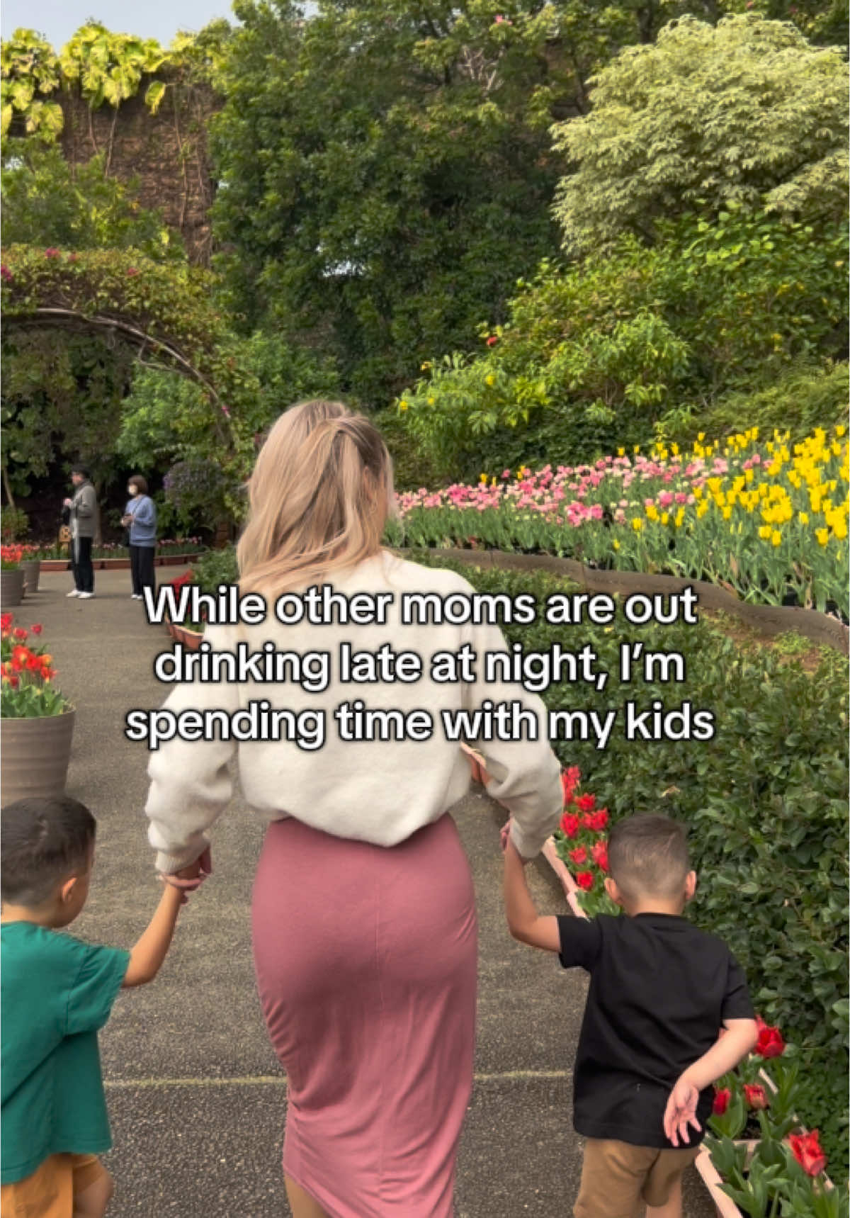 A post by @momentswithmoriah on TikTok caption: It’s called balance ✨ #momlife 