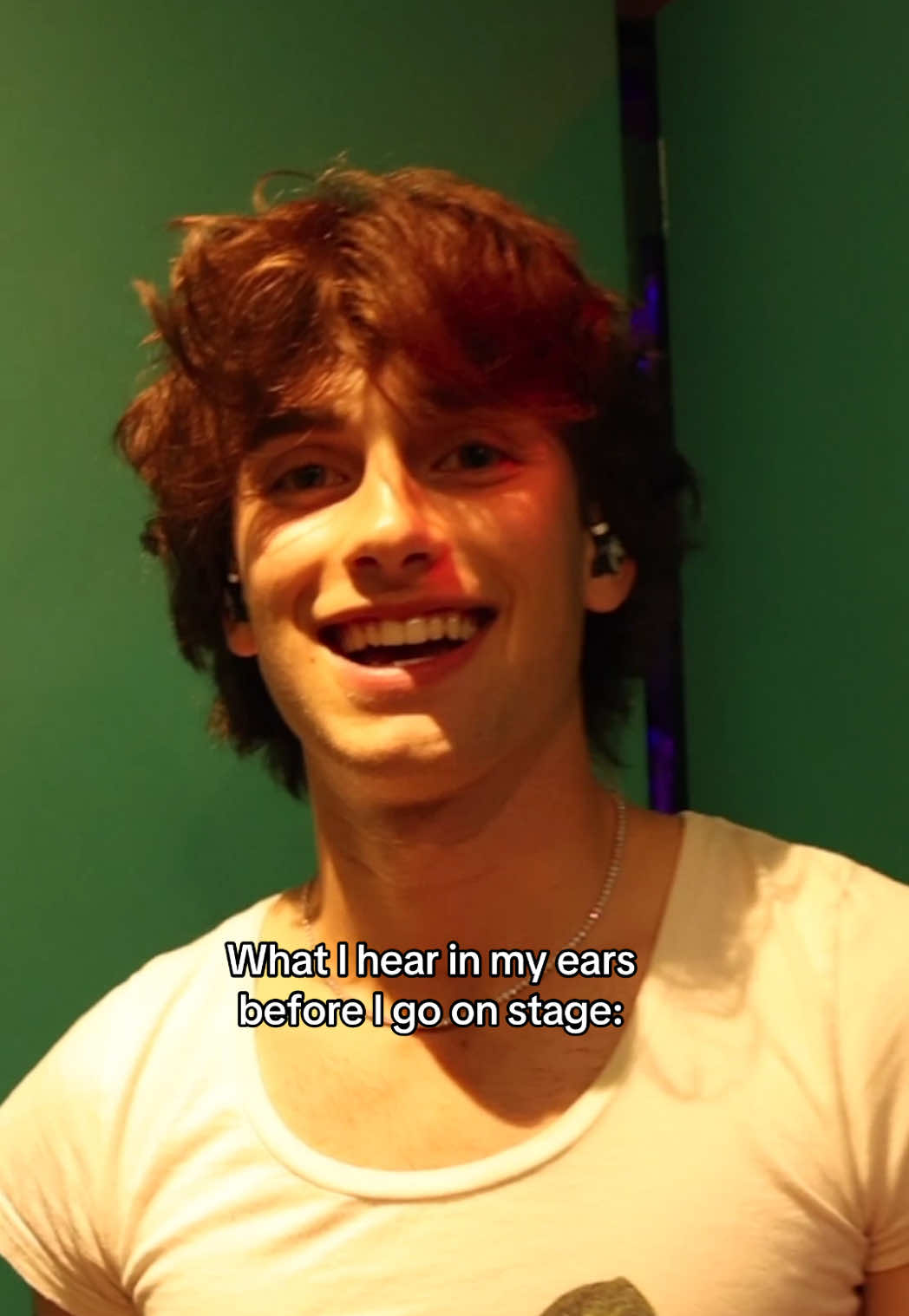 A post by @johnnyorlando on TikTok caption: Disaster always strikes right before I go on stage