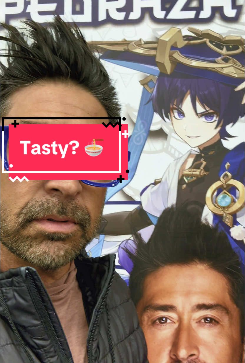A post by @chalupasforlife on TikTok caption: Tasty? #voiceactor #GenshinImpact #scaramouche #wanderer #tasty #rengoku #demonslayer #weebcon2025 