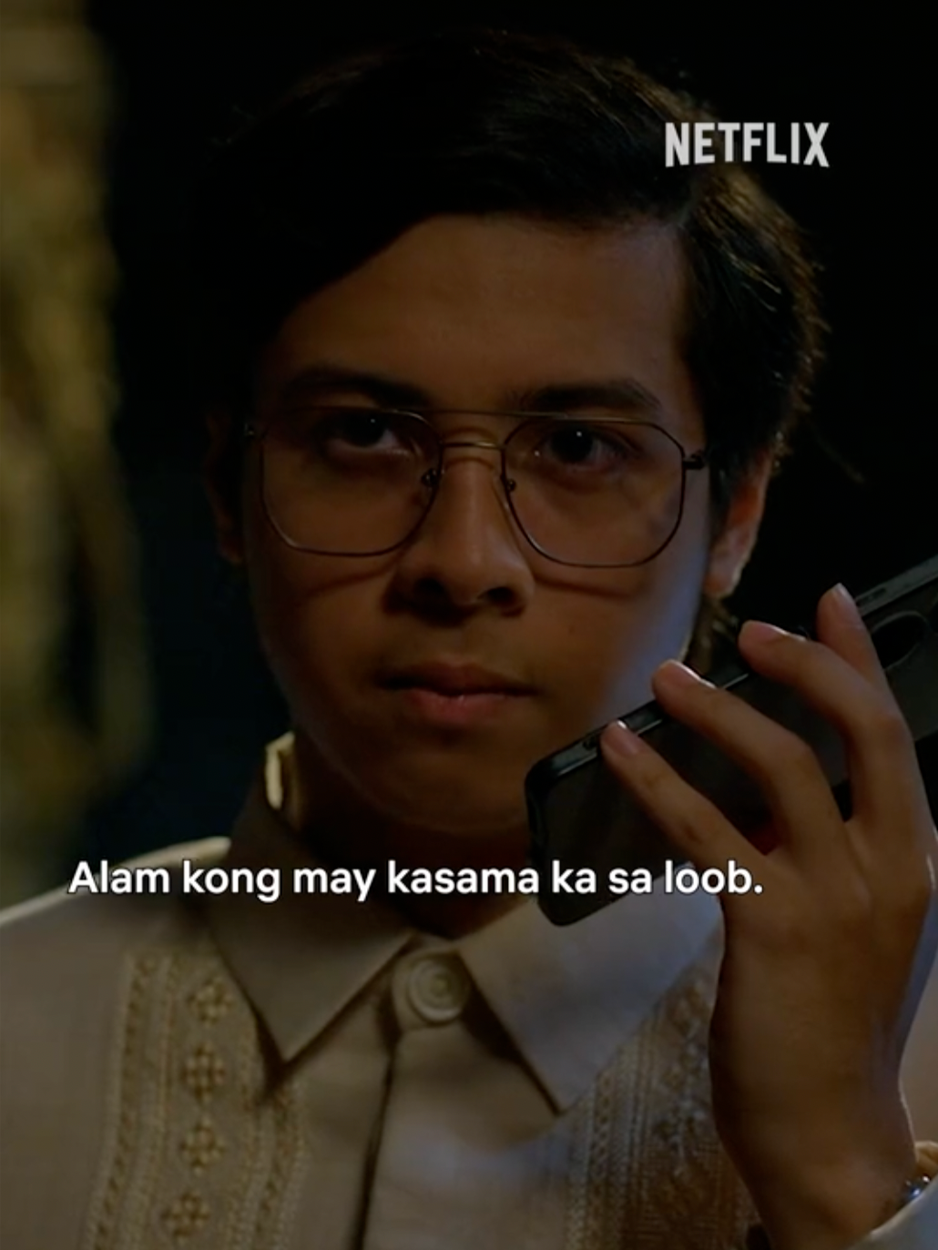 A post by @netflixph on TikTok caption: yung heart rate ko 📈📈📈 #Incognito #DanielPadilla #AnthonyJennings