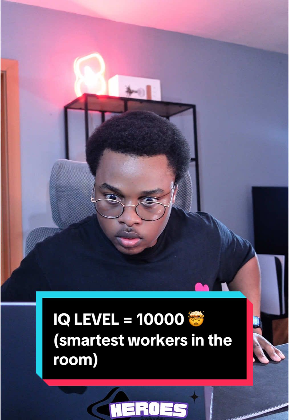 A post by @superherointraining on TikTok caption: IQ LEVEL = 10000 🤯 (smartest workers in the room) #how #fyp #atevthing #luck @CalebGordon13 