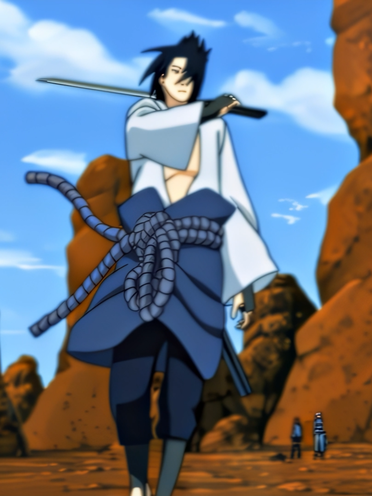 A post by @nelyrall on TikTok caption: #narutoshippuden #wallpaperanime #aesthetic #anime #animeedit