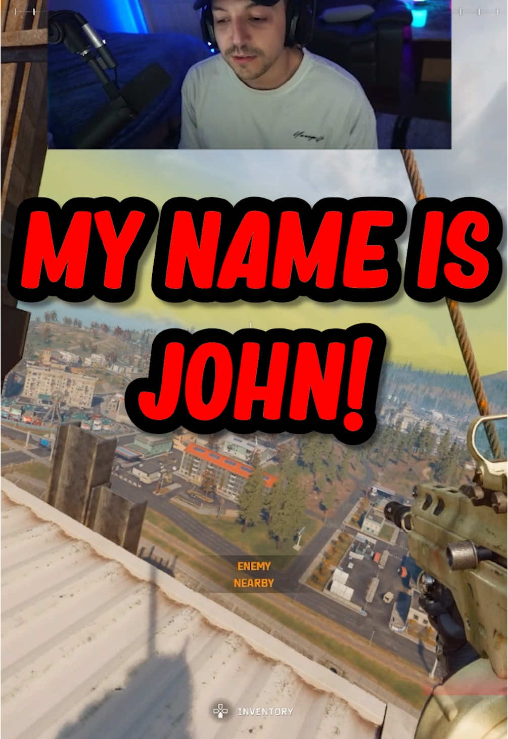 A post by @timmy2cans on TikTok caption: Poor John 😭😭 #cod #warzone #foryou 