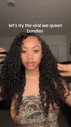 A post by @therealmaxieeeee on TikTok caption: 😅 I got the 22,22,24,24 @wequeen_hair #wequeenbundles 
