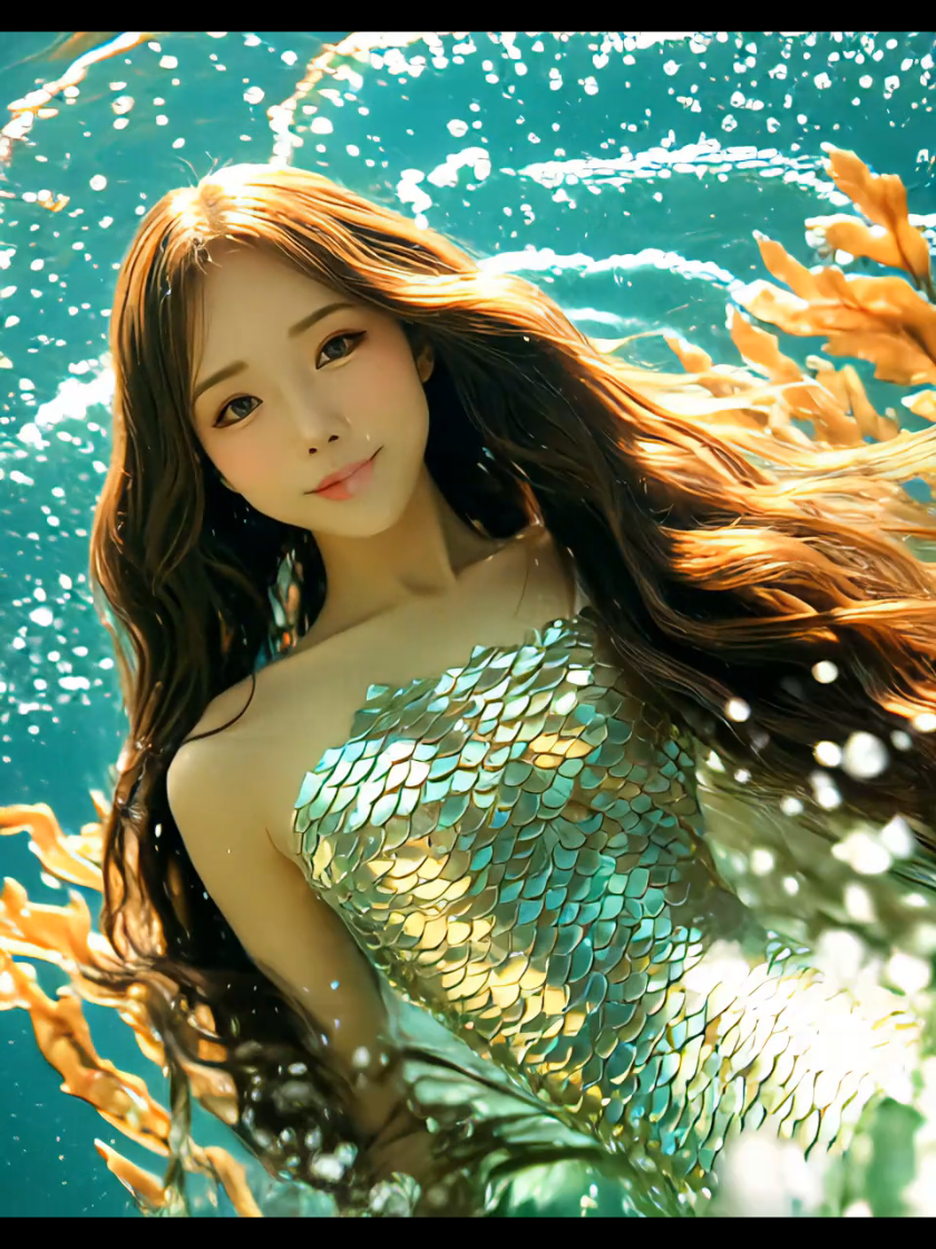 A post by @daly2828 on TikTok caption: The Little Mermaid Challenge, which is popular these days. ❤️