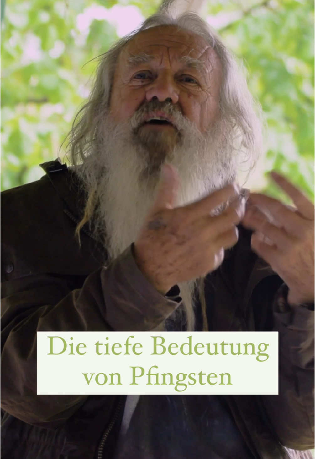 A post by @wolfdieterstorl on TikTok caption: Pfingsten – heute weiß kaum jemand mehr, was das bedeutet – war einst, neben Weihnachten und Ostern der dritte Höhepunkt des Jahreslaufs. 🌱🐺 #pfingsten #feiertag #brauchtum #kultur #religion 