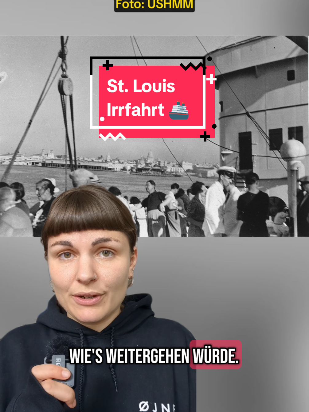A post by @keine.erinnerungskultur on TikTok caption: Kein Land wollte die jüdischen Geflüchteten aufnehmen - jeder dritte von ihnen wurde von den Nazis ermordet.